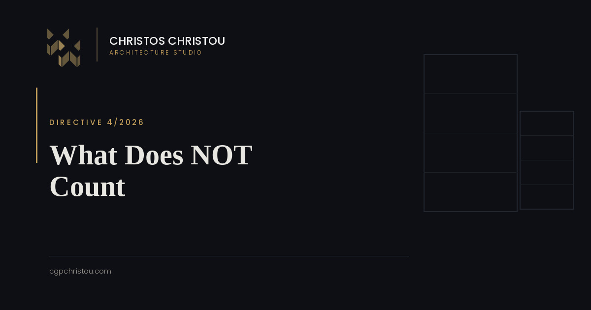 What Does NOT Count Toward Your Building Density in Cyprus